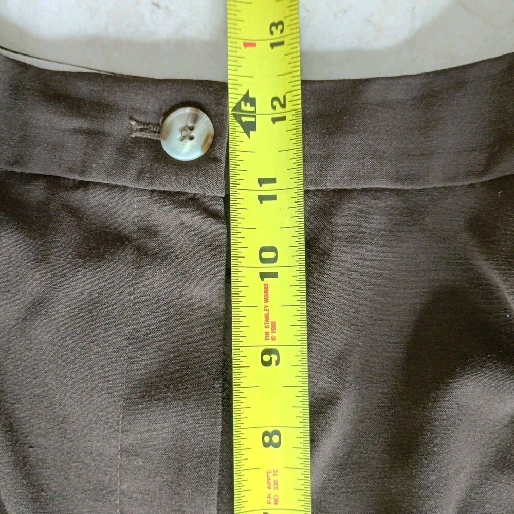Jones New York Collection Woman Pants 18W Brown Stretch Dress Slacks Str8 Leg - Picture 7 of 10